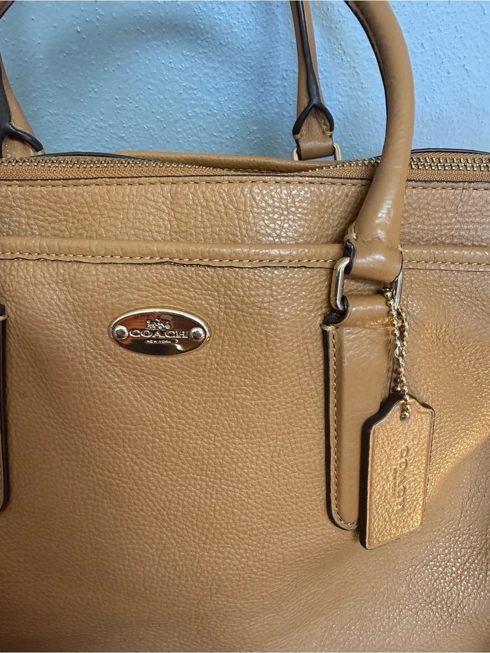 Coach pebbled leather
